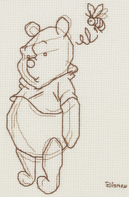 263x400 Pooh Bear Sketch Cross Stitch By Syniac - Pooh Bear Sketch