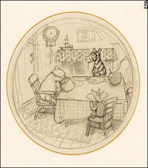 300x340 Pooh Bear Sketch Auction Winnie The Pooh - Pooh Bear Sketch