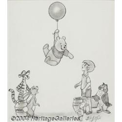 250x250 Bill Justice - Pooh Bear Sketch
