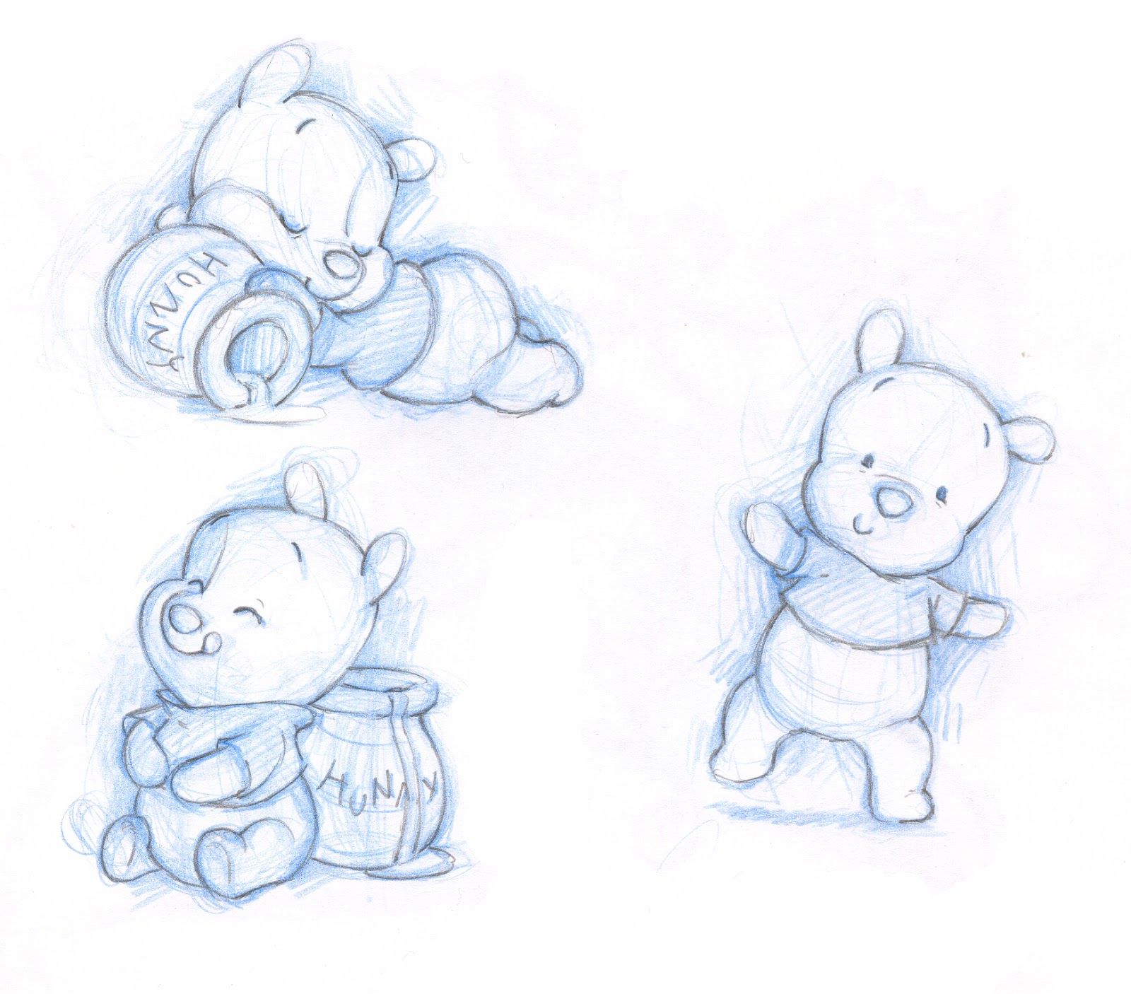 1600x1406 Pooh Drawing - Pooh Sketch