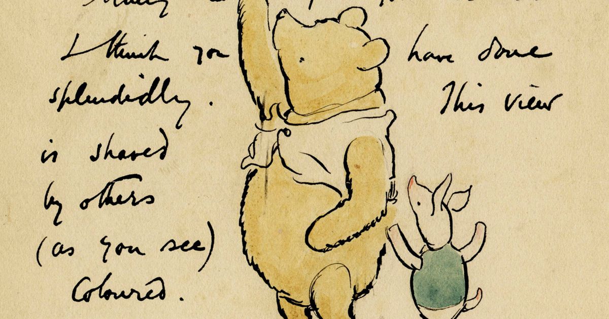 1200x630 Rare Winnie The Pooh And Piglet Sketch Could Go For - Pooh Sketch