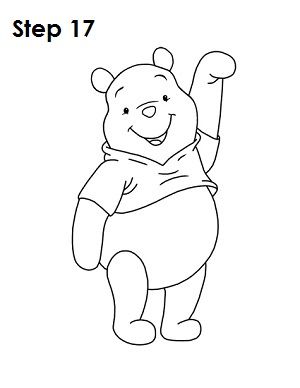 300x388 How To Draw Winnie The Pooh Drawing Tutorials - Pooh Sketch