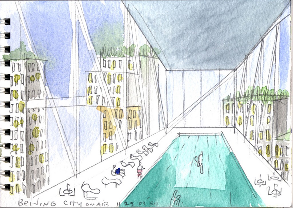 1024x731 Pool Sketch (Image) - Pool Sketch