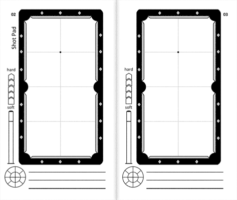 473x400 Shot Pad - Pool Table Sketch