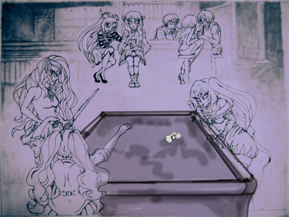 1000x750 Pool Table. Sketch By Hold Your Fire - Pool Table Sketch