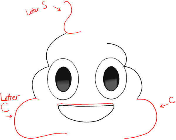 600x477 How To Draw A Pile Of Poop Emoji With Easy Steps Drawing Tutorial - Poop Emoji Sketch