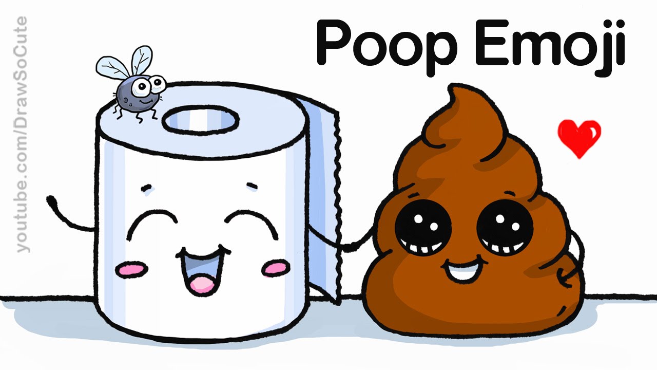 1280x720 How To Draw Poop Emoji Easy And Cute - Poop Sketch