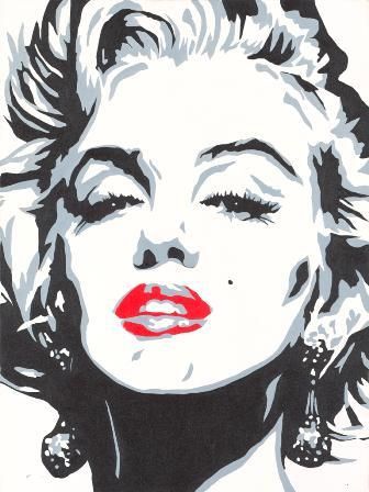 336x448 Marilyn - Pop Copy Sketch
