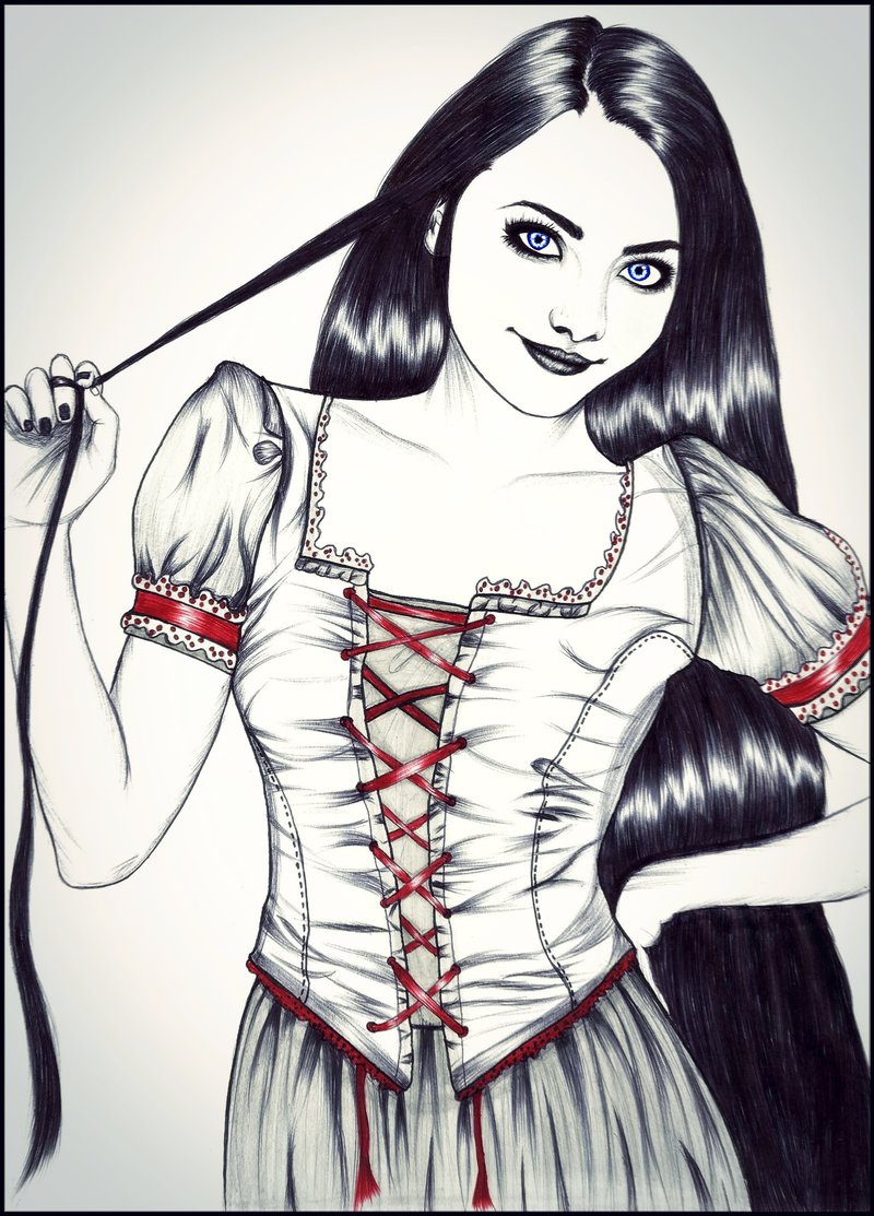 800x1113 Rapunzel Drawing By Carldraw - Pop Copy Sketch