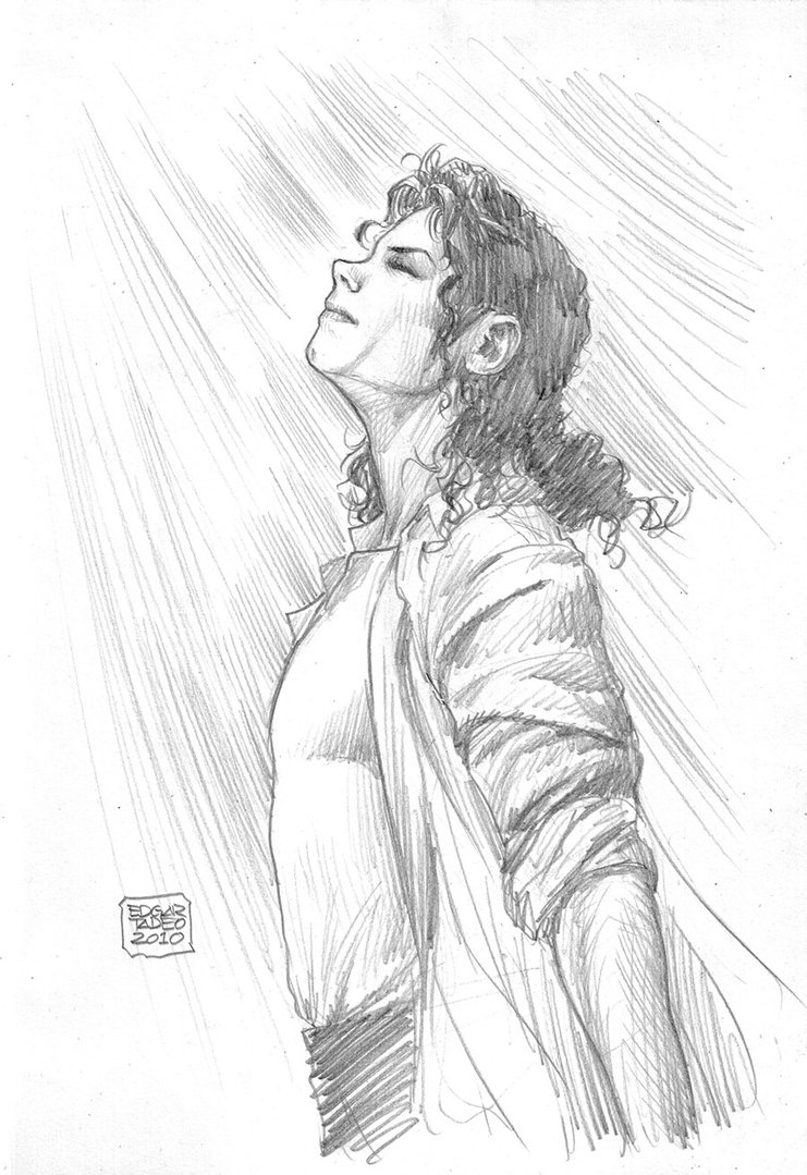 741x1079 King Of Pop Sketch By Edtadeo - Pop Sketch