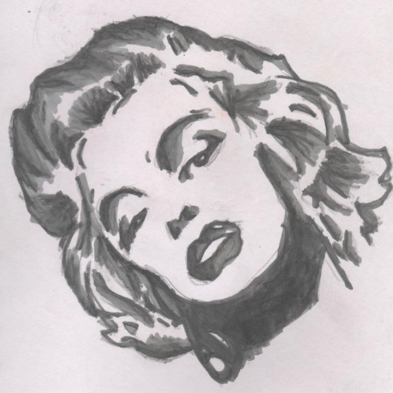 800x800 Monroe Pop Art Sketch By Strawberryjuicie - Pop Sketch