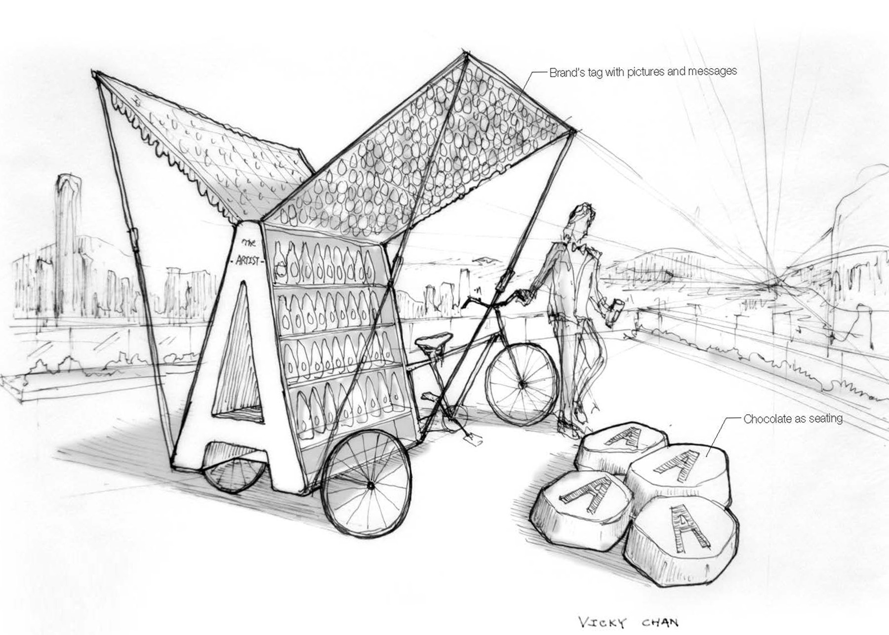 1800x1286 The Artist Bike - Pop Sketch