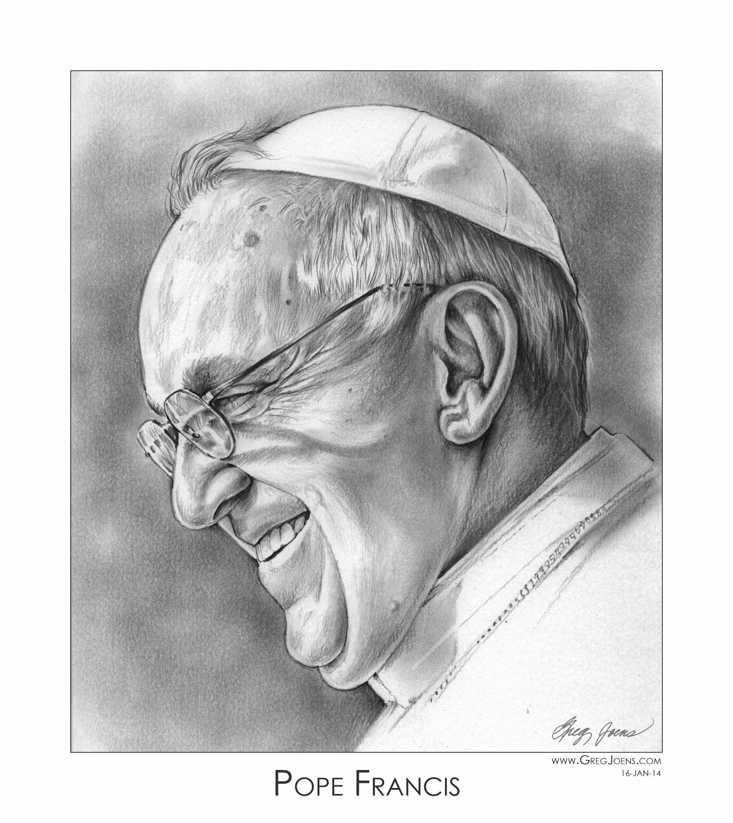 1426x1600 Sketch Of The Day Pope Francis - Pope Francis Sketch