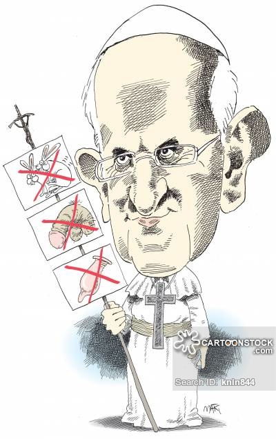 400x636 Pope Francis Cartoons And Comics - Pope Sketch