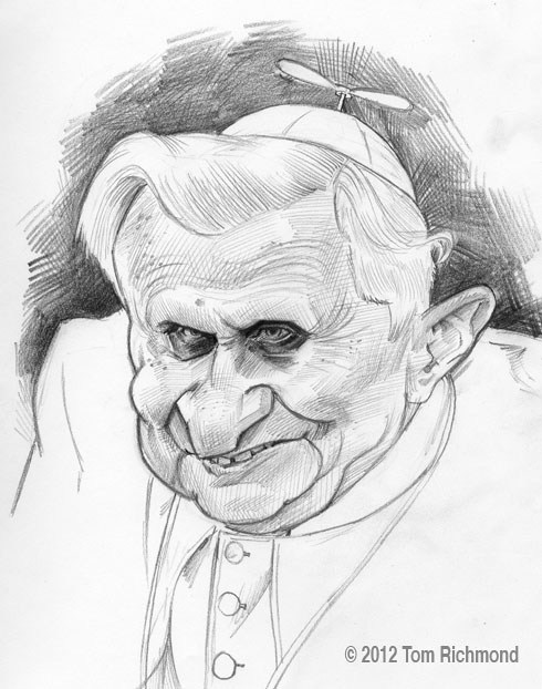 Pope Sketch at PaintingValley.com | Explore collection of Pope Sketch