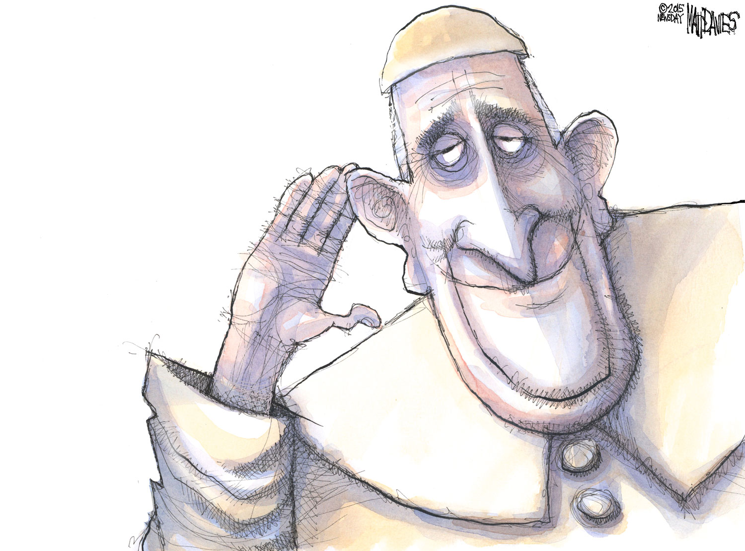 1500x1109 What Would You Tell Pope Francis - Pope Sketch