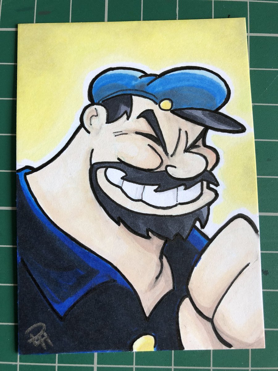 900x1200 Paul Hill On Twitter Final Colours On My Popeye Amp Bluto Sketch - Popeye Sketch