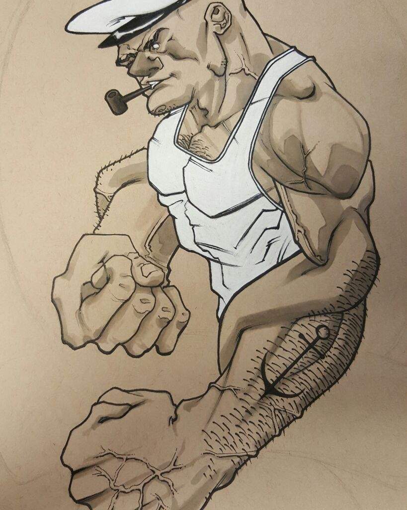 819x1024 Popeye The Sailor Man Comics Amino - Popeye Sketch