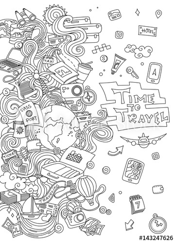362x500 World Travel Set. Hand Drawn Simple Vector Sketches Collection - Popular Sketches