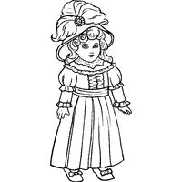 200x200 Porcelain Doll Coloring Pages Surfnetkids - Porcelain Doll Sketch