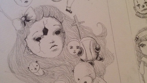 500x282 Porcelain Dolls - Porcelain Doll Sketch