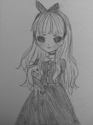320x427 Porcelaindoll Drawings On Paigeeworld. Pictures Of Porcelaindoll - Porcelain Doll Sketch