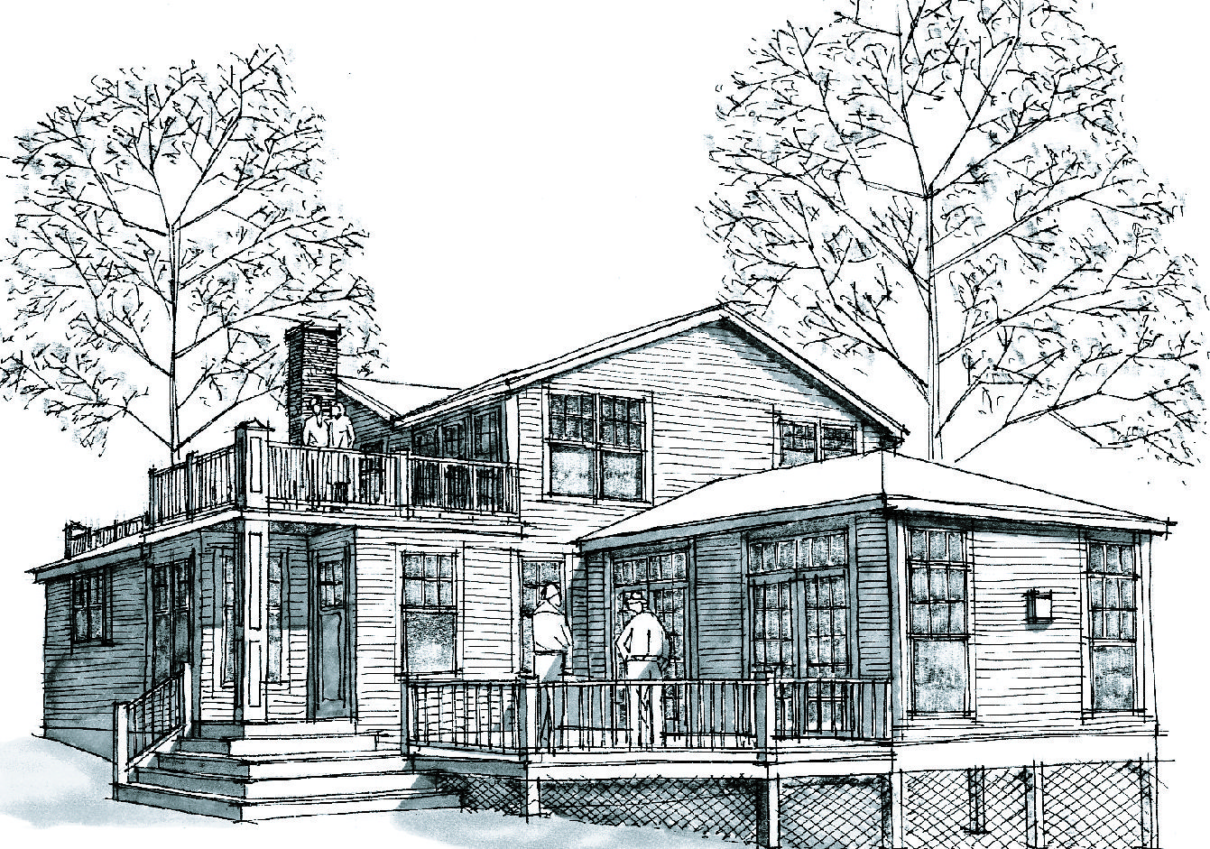 1341x941 Porch Remodel Sketches - Porch Sketch