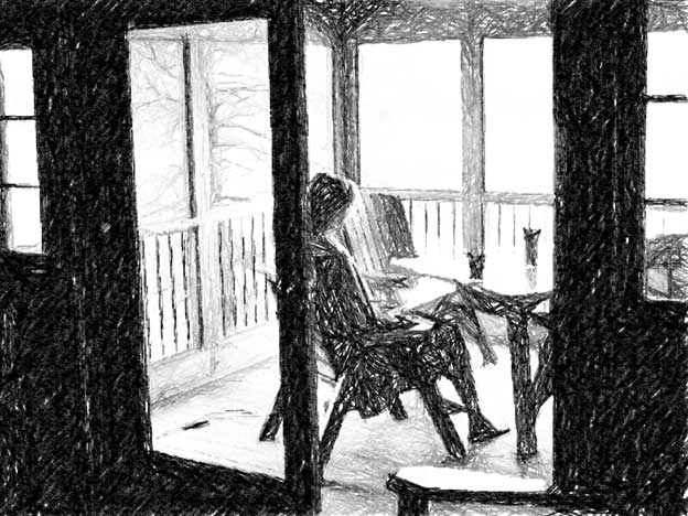 624x468 Porch Sketchmichelle Tocher - Porch Sketch