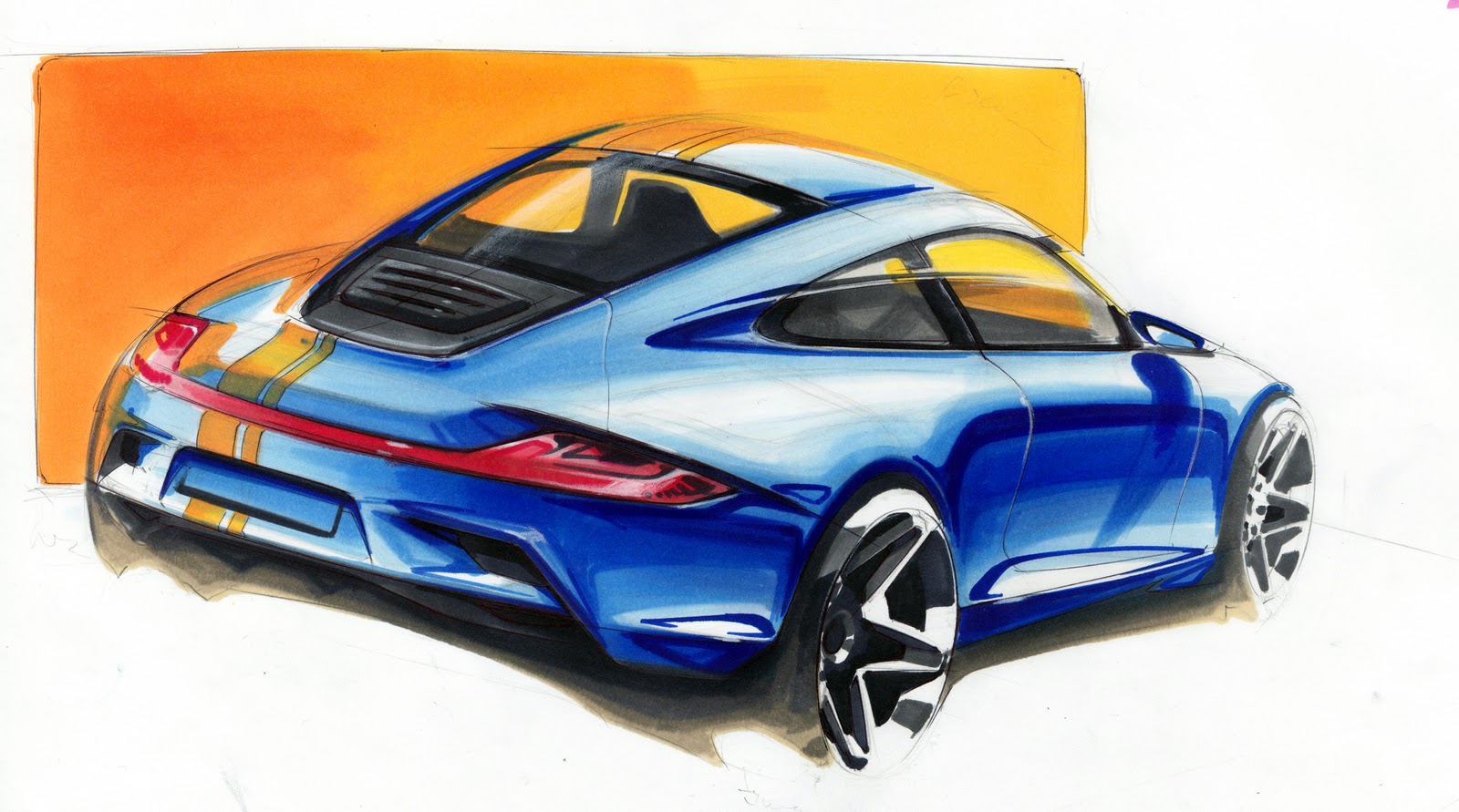 1600x891 Landspeed Blog Porsche 911 Ben Sketch, Me - Porsche 911 Sketch