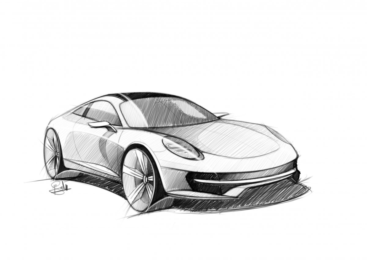 1200x849 Porsche 911 2016 - Porsche 911 Sketch