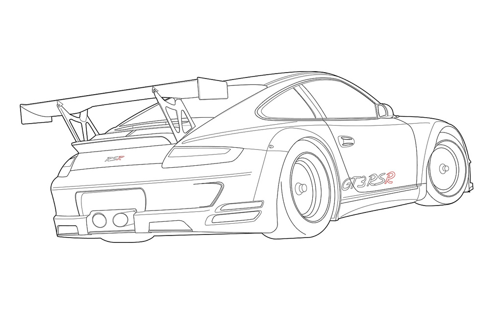 Porsche 911 Sketch at PaintingValley.com | Explore collection of