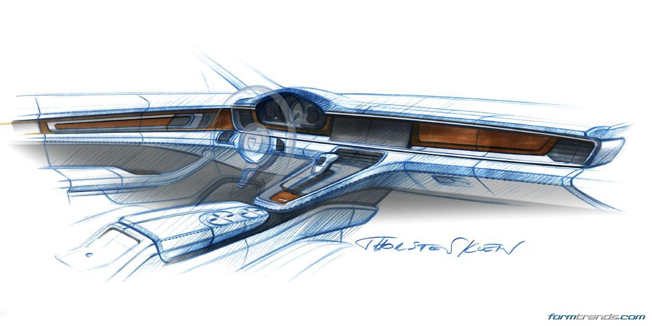 1280x640 Porsche Designers On The 2016 Panamera - Porsche Sketch
