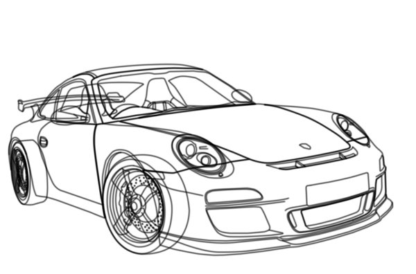 600x396 Porsche Sketch By Pukri - Porsche Sketch