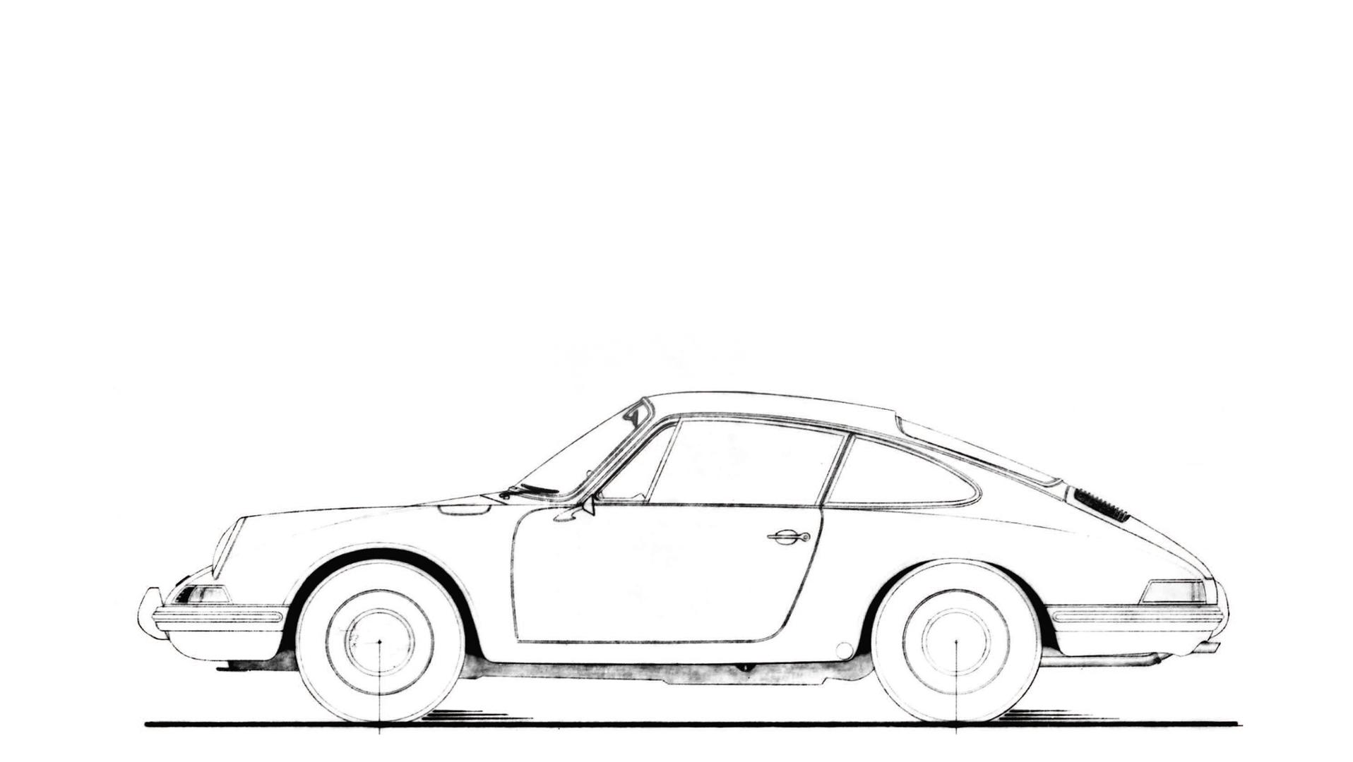 1916x1080 I Am Legend - Porsche Sketch