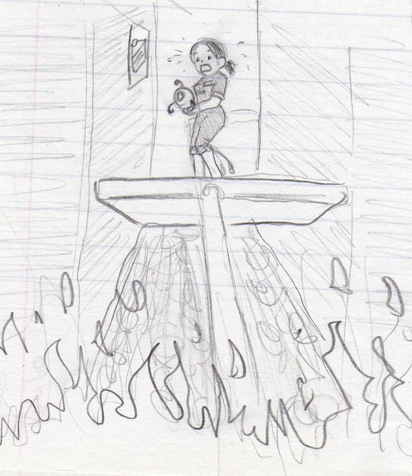 600x694 Quickie Portal Sketch By Angelvi - Portal Sketch