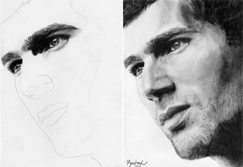 500x344 50 Clever Tutorials And Techniques On Traditional Drawing - Portrait Sketch