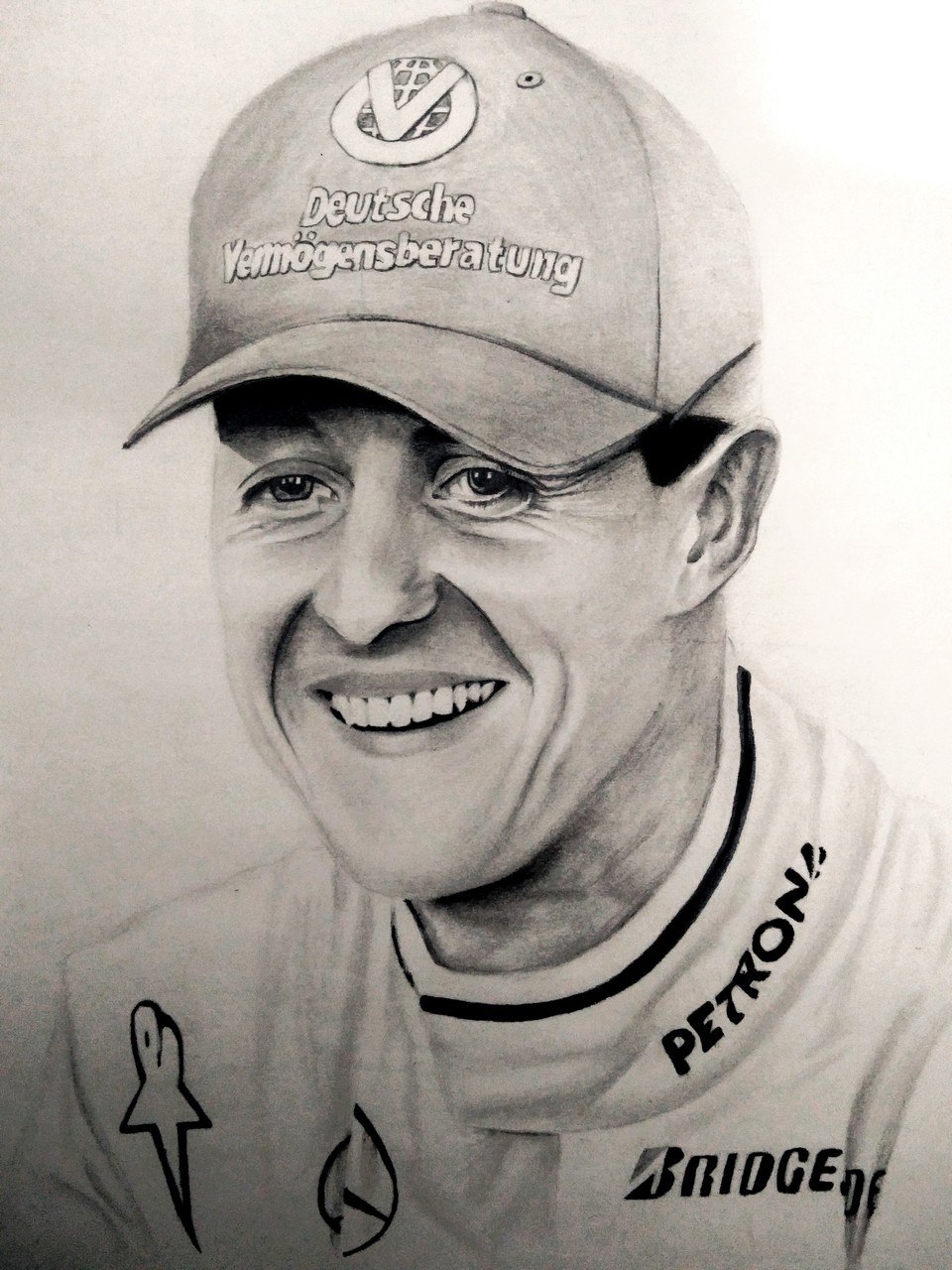 960x1280 Buy Portrait Sketch Of Michael Schumacher Handmade Painting By - Portrait Sketch