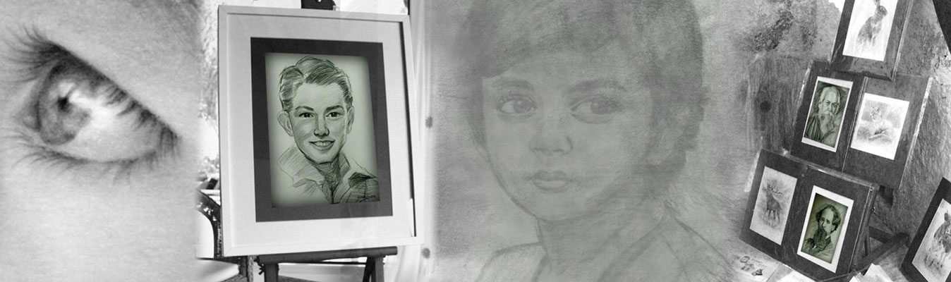 1348x400 Ilomy Portraits, Paintings And Sketch Online Art Shopping - Portrait Sketch Online