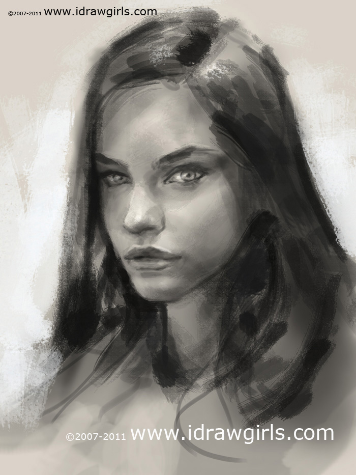 Portrait Sketch Tutorial at PaintingValley.com | Explore collection of ...