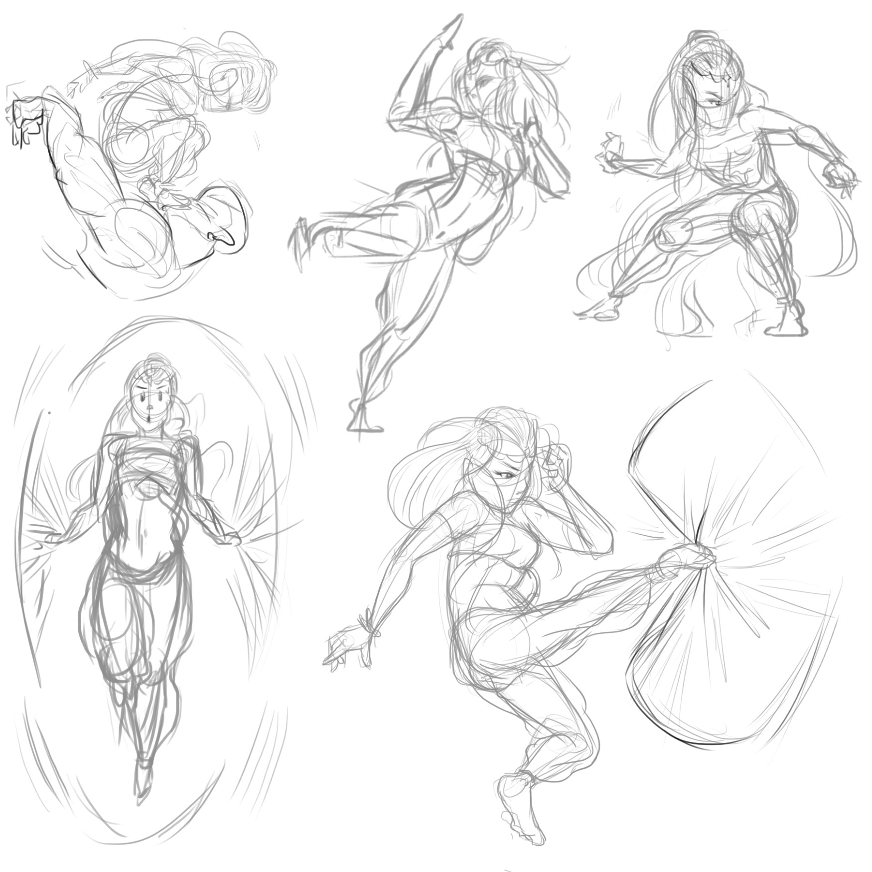 1750x1750 Les Georges - Pose Sketch Practice