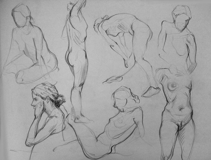 700x531 Practice Figure Drawing From Our Online Pose - Pose Sketch Practice
