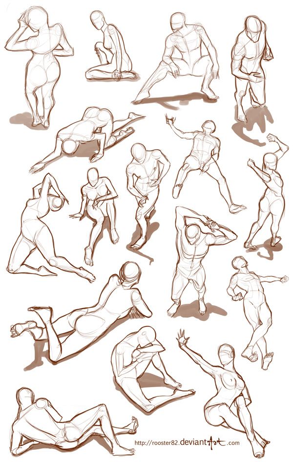600x944 Sketch Practice By Poses - Pose Sketch Practice