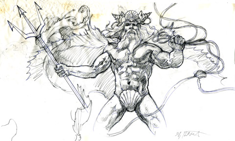 480x288 Poseidon - Poseidon Sketch