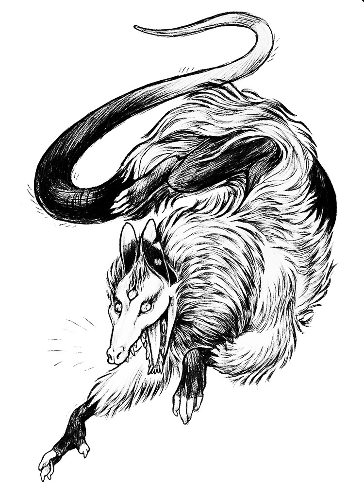 750x1000 Three Eyed Possum By Anyaboz Redbubble - Possum Sketch