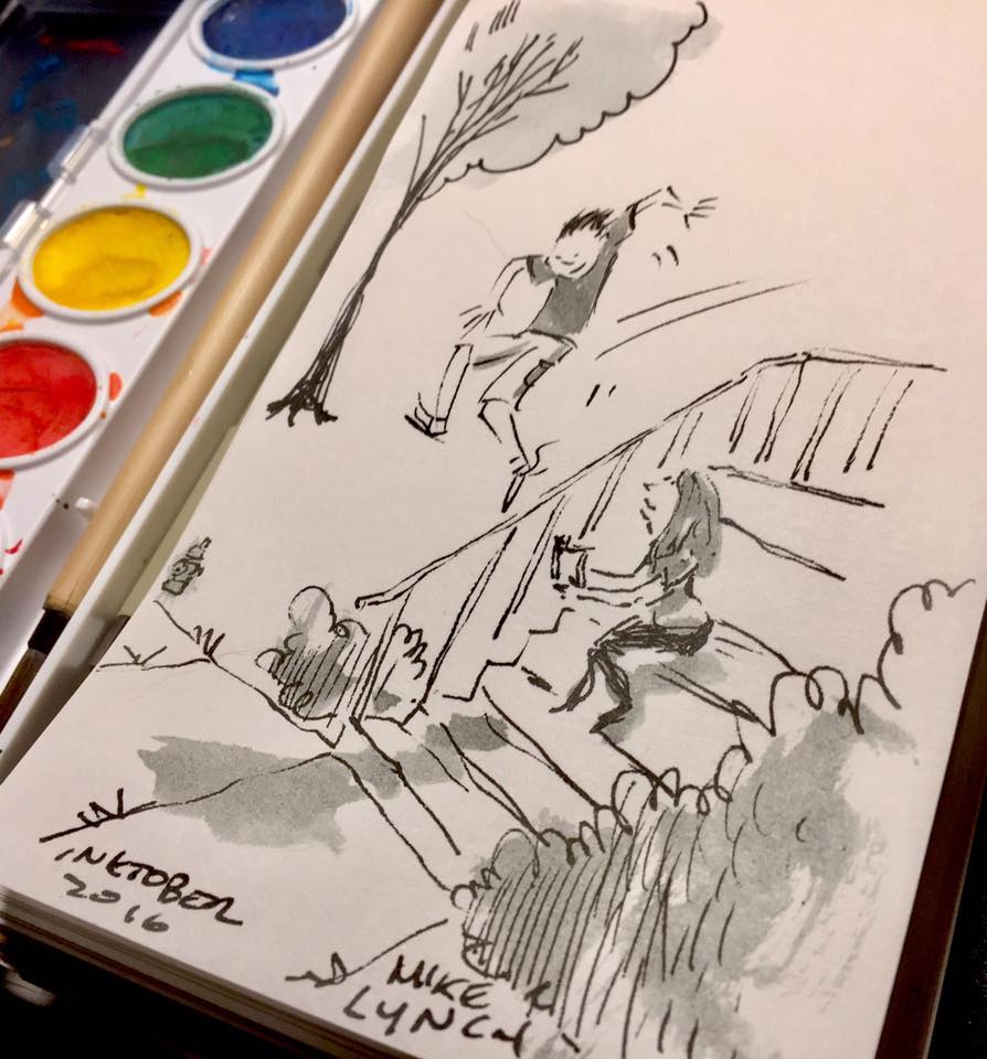 894x960 Mike Lynch Cartoons Inktober 2016 Another Dozen Sketches - Post It Sketches