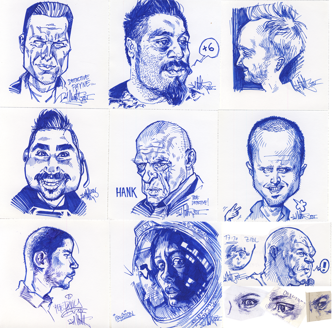 1111x1100 Post It Sketches By Kopfstoff - Post It Sketches