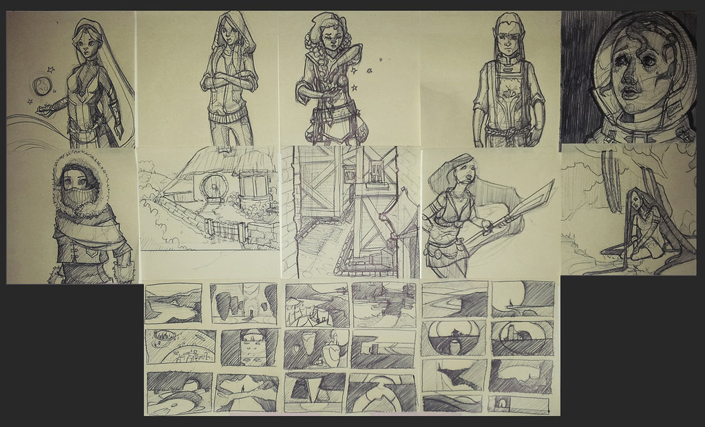 1024x621 Post It Note Sketches (Week Of 19th Jan) By Anastasiasteiner On - Post It Sketches