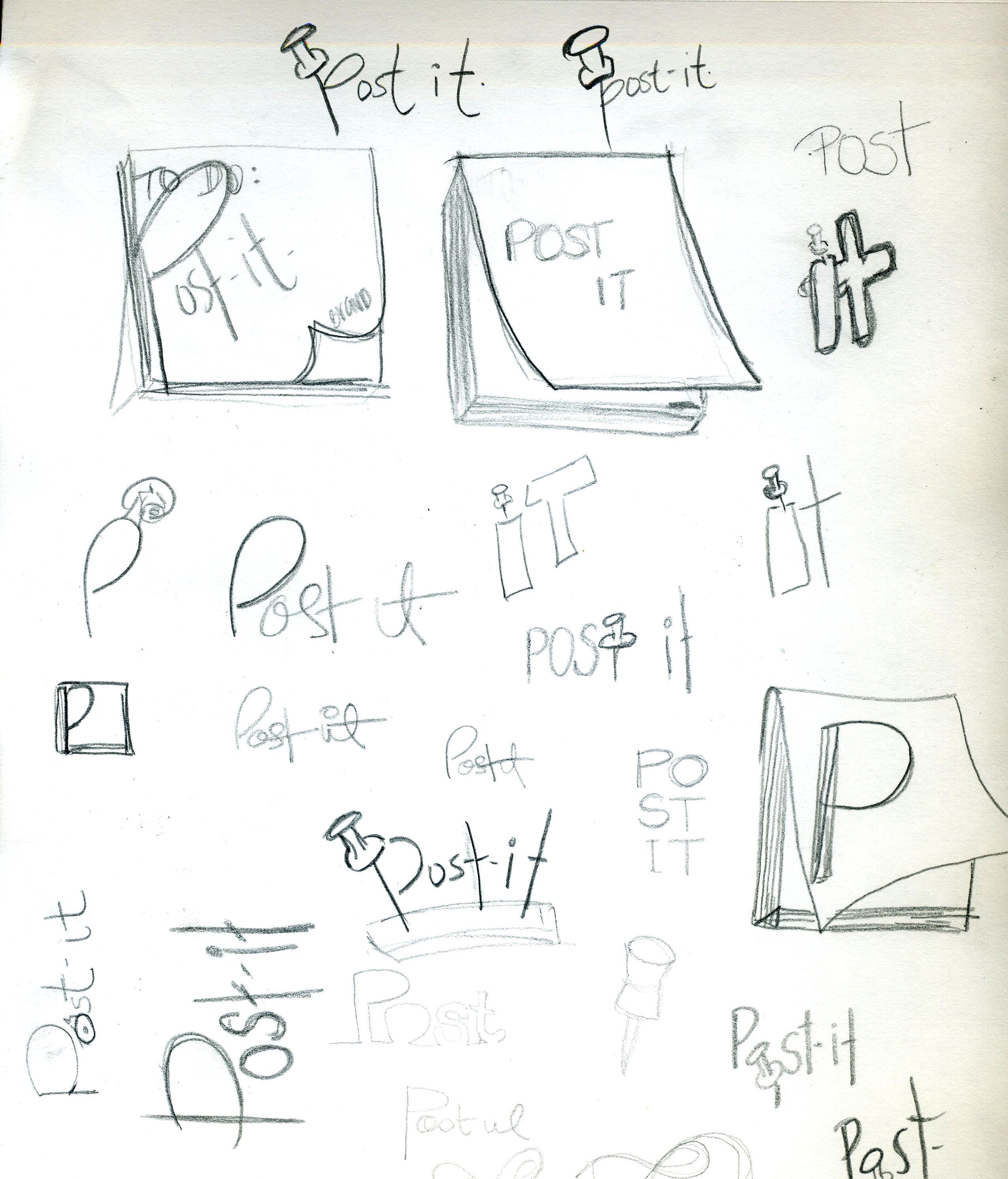 2550x2981 Sketching Design For Post It Natalia Dubovoy - Post It Sketches