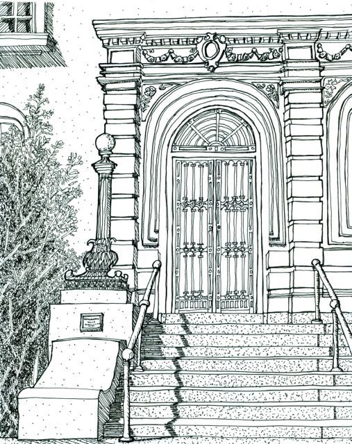 507x640 Doors As Drawing Inspiration Post - Post Office Sketch