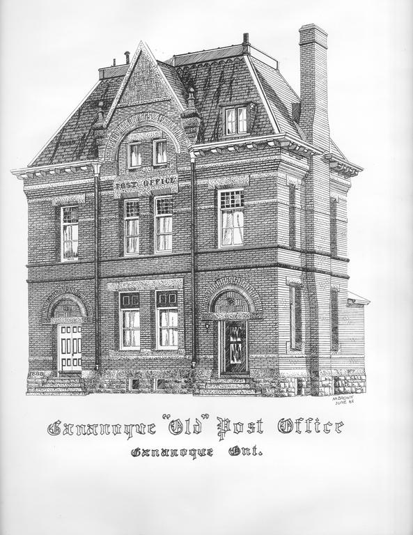 593x768 Apartment The Old Post Office, Gananoque, Canada - Post Office Sketch
